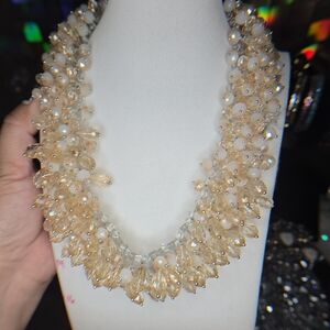 NATASHA COUTURE CRYSTAL STATEMENT NECKLACE NWT